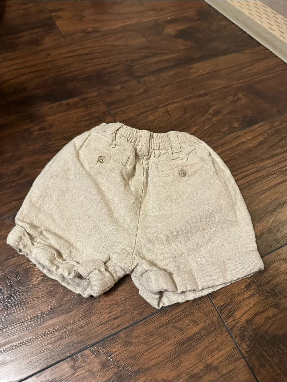 The Children's Place Cream Linen-Style Kids Shorts